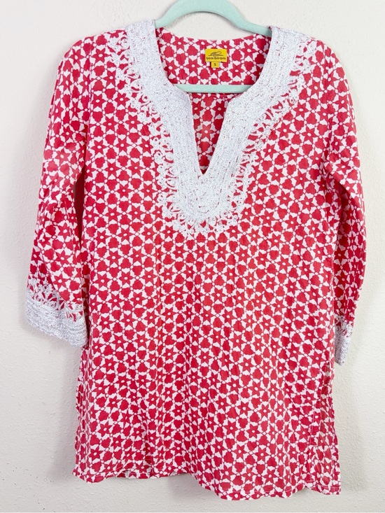 Roberta Roller Rabbit Other - Roberta roller rabbit orange white floral pattern coverup dress size small